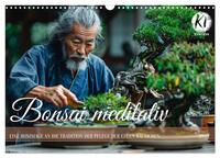 Bonsai meditativ (Wandkalender 2026 DIN A3 quer), CALVENDO Monatskalender