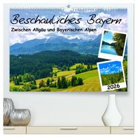 Beschauliches Bayern (hochwertiger Premium Wandkalender 2026 DIN A2 quer), Kunstdruck in Hochglanz