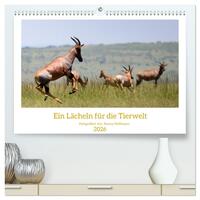 Ein Lächeln für die Tierwelt (hochwertiger Premium Wandkalender 2026 DIN A2 quer), Kunstdruck in Hochglanz