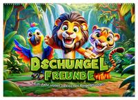 Dschungel-Freunde: Ein Jahr voller tierischer Begegnungen (Wandkalender 2026 DIN A2 quer), CALVENDO Monatskalender