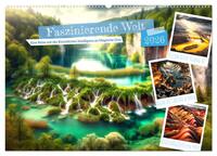 Faszinierende Welt: Eine Reise mit der Künstlichen Intelligenz an Magische Orte (Wandkalender 2026 DIN A2 quer), CALVENDO Monatskalender