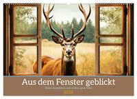 Aus dem Fenster geblickt (Wandkalender 2026 DIN A2 quer), CALVENDO Monatskalender