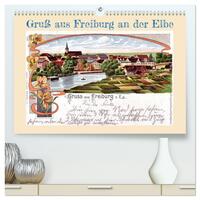 Gruß aus Freiburg an der Elbe (hochwertiger Premium Wandkalender 2026 DIN A2 quer), Kunstdruck in Hochglanz