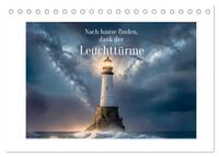 Nach Hause finden, die Leuchttürme (Tischkalender 2026 DIN A5 quer), CALVENDO Monatskalender