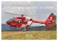 Rettungshubschrauber in Action (Wandkalender 2026 DIN A3 quer), CALVENDO Monatskalender