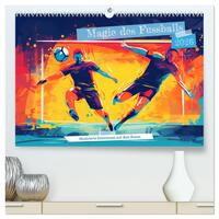 Magie des Fussballs - Illustrierte Emotionen auf dem Rasen (hochwertiger Premium Wandkalender 2026 DIN A2 quer), Kunstdruck in Hochglanz