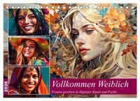 Vollkommen Weiblich (Tischkalender 2026 DIN A5 quer), CALVENDO Monatskalender