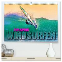 Funsport Windsurfen (hochwertiger Premium Wandkalender 2026 DIN A2 quer), Kunstdruck in Hochglanz