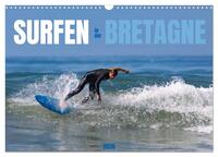Surfen in der Bretagne (Wandkalender 2026 DIN A3 quer), CALVENDO Monatskalender