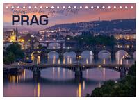 PRAG Impressionen bei Tag und Nacht (Tischkalender 2026 DIN A5 quer), CALVENDO Monatskalender