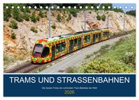 Trams und Straßenbahnen (Tischkalender 2026 DIN A5 quer), CALVENDO Monatskalender