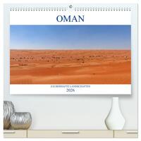 Oman - Zauberhafte Landschaften (hochwertiger Premium Wandkalender 2026 DIN A2 quer), Kunstdruck in Hochglanz