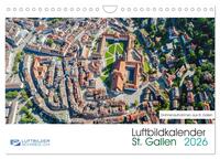 Luftbildkalender St. Gallen 2026 (Wandkalender 2026 DIN A4 quer), CALVENDO Monatskalender