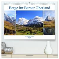 Berge im Berner Oberland (hochwertiger Premium Wandkalender 2026 DIN A2 quer), Kunstdruck in Hochglanz