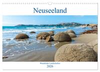 Neuseeland - Wandelnde Landschaften (Wandkalender 2026 DIN A3 quer), CALVENDO Monatskalender