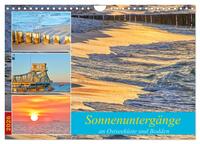 Sonnenuntergänge an Ostseeküste und Bodden (Wandkalender 2026 DIN A4 quer), CALVENDO Monatskalender