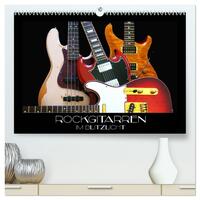 Rockgitarren im Blitzlicht (hochwertiger Premium Wandkalender 2026 DIN A2 quer), Kunstdruck in Hochglanz