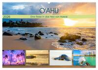O'ahu - Eine Reise in das Herz von Hawaii (Wandkalender 2026 DIN A2 quer), CALVENDO Monatskalender