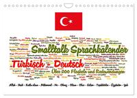 Smalltalk Sprachkalender Türkisch-Deutsch (Wandkalender 2026 DIN A4 quer), CALVENDO Monatskalender