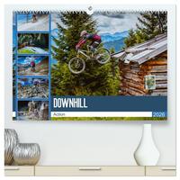 Downhill Action (hochwertiger Premium Wandkalender 2026 DIN A2 quer), Kunstdruck in Hochglanz