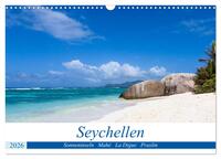 Seychellen. Sonneninseln - Mahé, La Digue, Praslin (Wandkalender 2026 DIN A3 quer), CALVENDO Monatskalender