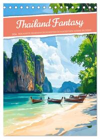 Thailand Fantasie (Tischkalender 2026 DIN A5 hoch), CALVENDO Monatskalender
