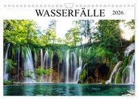 Wasserfälle - die schönsten Wasserfälle der Welt (Wandkalender 2026 DIN A4 quer), CALVENDO Monatskalender