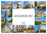 Magdeburg Impressionen (Wandkalender 2026 DIN A2 quer), CALVENDO Monatskalender