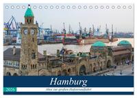 Hamburg - Ahoi zur großen Hafenrundfahrt (Tischkalender 2026 DIN A5 quer), CALVENDO Monatskalender