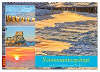 Sonnenuntergänge an Ostseeküste und Bodden (Wandkalender 2026 DIN A2 quer), CALVENDO Monatskalender