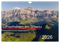 Luftaufnahmen der Schweiz (Wandkalender 2026 DIN A4 quer), CALVENDO Monatskalender