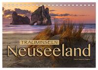 Trauminseln Neuseeland (Tischkalender 2026 DIN A5 quer), CALVENDO Monatskalender