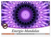 Energie - Mandalas, Spiritualität durch die Farbe Lila (Tischkalender 2026 DIN A5 quer), CALVENDO Monatskalender