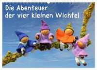 Die Abenteuer der vier kleinen Wichtel (Wandkalender 2026 DIN A2 quer), CALVENDO Monatskalender
