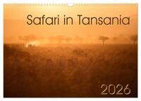 Safari in Tansania (Wandkalender 2026 DIN A3 quer), CALVENDO Monatskalender
