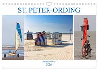 ST. PETER ORDING Strand und Meer (Wandkalender 2026 DIN A4 quer), CALVENDO Monatskalender