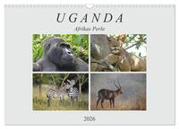Afrikas Perle Uganda (Wandkalender 2026 DIN A3 quer), CALVENDO Monatskalender