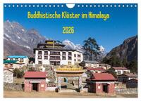 Buddhistische Klöster im Himalaya (Wandkalender 2026 DIN A4 quer), CALVENDO Monatskalender