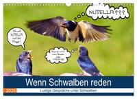 Wenn Schwalben reden (Wandkalender 2026 DIN A3 quer), CALVENDO Monatskalender
