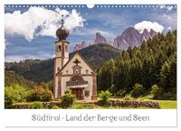Südtirol - Land der Berge und Seen (Wandkalender 2026 DIN A3 quer), CALVENDO Monatskalender