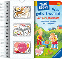 ministeps: Was gehört wohin? Auf dem Bauernhof; Magnetbuch ab 2 Jahren, Kinderbuch