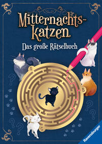 Ravensburger Mitternachtskatzen: Das große Rätselbuch Vielfältige Rätsel und Knobeleien für Katzenfans - Sudoku, Logicals, Labyrinthe, Worträtsel, Sprachrätsel, Gedächtnisrätsel uvm.