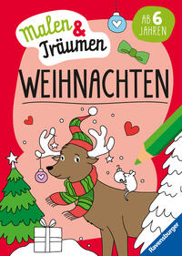 Ravensburger Weihnachten - malen und träumen - 24 Ausmalbilder für Kinder ab 6 Jahren - Weihnachtliche Motive zum Entspannen