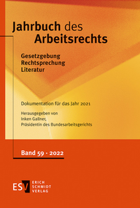 Jahrbuch des Arbeitsrechts. Gesetzgebung - Rechtsprechung - Literatur.... / Jahrbuch des Arbeitsrechts