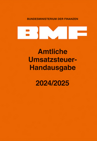 Amtliche Umsatzsteuer-Handausgabe 2024/2025