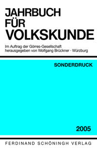 Jahrbuch für Europäische Ethnologie (vormals Jahrbuch der Volkskunde) Im Auftrag der Görres-Gesellschaft