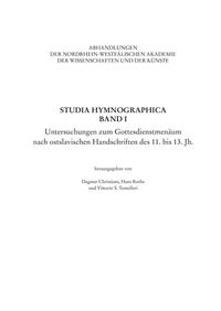 Studia Hymnographica Band I
