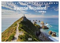 Traumziel Neuseeland 2026 (Tischkalender 2026 DIN A5 quer), CALVENDO Monatskalender