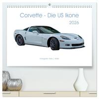 Corvette - Die US Ikone 2026 (hochwertiger Premium Wandkalender 2026 DIN A2 quer), Kunstdruck in Hochglanz