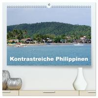 Kontrastreiche Philippinen (hochwertiger Premium Wandkalender 2026 DIN A2 quer), Kunstdruck in Hochglanz